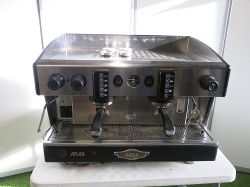 Atlas Wega 2 Group Commercail Espresso Coffee Machine, Model EVD/2-AT, S/N 831940, YOM 2020.