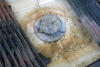 Synergy Grill Gas Griddle with Chrome Top & Garnish Rail. Come on Mobile Stainless Steel Table, Overall Size H90 x W70 x D70cm. - 6