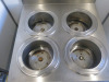 Hatco Heatmax 4 Slot Stainless Steel Bain Marie. Size H85 x W85 x D87cm. - 2