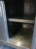 Mobile Double Sliding Door Stainless Steel Hot Cupboard, Model 1175. - 4