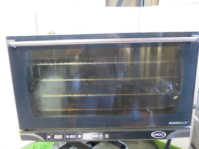 Unox Rosselea Electric Bakery Oven, Model XFT19, 3 Phase, Size H49 x W80 x D73cm.