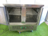 Genfrost Commercial Stainless Steel 2 Door Counter Refrigerator, Model G901SS, S/N15091035160.Size H85 x W90 x D70cm. - 4