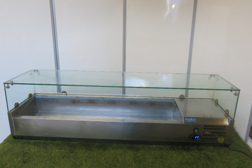 Polar G Series Countertop Prep Fridge, Model GD876, S/N 8076594, Size H44 x W150 x D40cm.