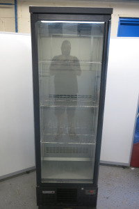 Gamko Upright Single Glass Door Bottle Cooler, Model MG/300LG, S/N 502037, Size H180 x W60 x D50cm.