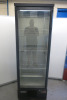 Gamko Upright Single Glass Door Bottle Cooler, Model MG/300LG, S/N 502037, Size H180 x W60 x D50cm.