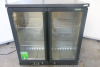 Gamko 2 Door Back Bar Chiller, Model MG1/250G. Size H90 x W90 x D50cm.