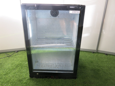 Empire Single Glass Door Back Bar Cooler, Model CL130H, S/N 2023040024, Size H90 x W60 x D50cm.