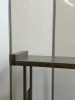 Stainless Steel Table with Shelf Under & Backsplash. Size H88 x W45 x D80cm. - 2