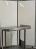 Stainless Steel Table with Shelf Under & Backsplash. Size H88 x W45 x D80cm. - 2