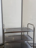 Stainless Steel Triple Layered Mobile Trolley. Size H70 x W80 x D43cm. - 2