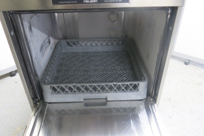 Nelson Glass Washer, Model AD50UWSDPBT, S/N 50527, Size H83 x W60 x D60cm. Comes with 1 x Tray.