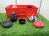 Quantity of Tea Pots & Bowls to Include: 2 x Red Tea Pots, 2 x Black Tea Pots, 3 x Metal Tea Pots, 3 x Ceramic Jars & 23 x Black Bowls.