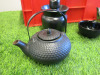 Quantity of Tea Pots & Bowls to Include: 2 x Red Tea Pots, 2 x Black Tea Pots, 3 x Metal Tea Pots, 3 x Ceramic Jars & 23 x Black Bowls. - 2