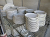 Approx 420 Pieces of White Branded Crockery, Dudson, RAK, Cameo, Olympia & Royal Gen Ware to Include: 40 x 26cm Plates, 100 x 20cm Side Plates,65 x 15cm Side Plates, 20 x 25cm Bowls, 9 x 24cm Bowls, 40 x 29cm Bowls, 27 x 21cm Square Plates, 45 x 27cm Serv - 6
