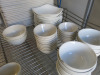 Approx 420 Pieces of White Branded Crockery, Dudson, RAK, Cameo, Olympia & Royal Gen Ware to Include: 40 x 26cm Plates, 100 x 20cm Side Plates,65 x 15cm Side Plates, 20 x 25cm Bowls, 9 x 24cm Bowls, 40 x 29cm Bowls, 27 x 21cm Square Plates, 45 x 27cm Serv - 8