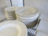 Approx 420 Pieces of White Branded Crockery, Dudson, RAK, Cameo, Olympia & Royal Gen Ware to Include: 40 x 26cm Plates, 100 x 20cm Side Plates,65 x 15cm Side Plates, 20 x 25cm Bowls, 9 x 24cm Bowls, 40 x 29cm Bowls, 27 x 21cm Square Plates, 45 x 27cm Serv - 12