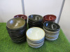 40 x Assorted Coloured Bowls, Size 19.5cm Dia.