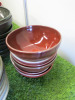 40 x Assorted Coloured Bowls, Size 19.5cm Dia. - 3