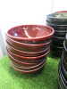40 x Assorted Coloured Bowls, Size 19.5cm Dia. - 6