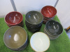 40 x Assorted Coloured Bowls, Size 19.5cm Dia. - 7