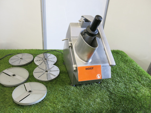 HOST Vegetable Preparation Machine, Model 0855VP. Comes with 5 x Blades.