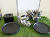 Lot of Bar Accessories to Include: 1 x Costway Ice Crusher, 5 x Wine Bucket, 1 x Ice Bucket & 11 x Trays.