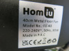 Homiu 40cm Metal Floor Fan, Model FE-40. - 2