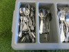 Large Quanity of Stainless Steel Cutlery to Include: Knives, Forks, Spoons & Tea Spoons. Comes with Cutlery Tray. - 3