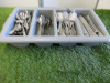 Large Quanity of Stainless Steel Cutlery to Include: Knives, Forks, Spoons & Tea Spoons. Comes with Cutlery Tray. - 4