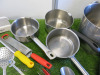 Quantity of Kitchen Accessories to Include: 1 x Stock Pot, 3 x Sauce Pans, 1 x Frying Pan, 6 x Mixing Bowls, 1 x Collander, 1 x Mandolin, Assorted Kitchen Knives & Utensils. - 3