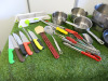 Quantity of Kitchen Accessories to Include: 1 x Stock Pot, 3 x Sauce Pans, 1 x Frying Pan, 6 x Mixing Bowls, 1 x Collander, 1 x Mandolin, Assorted Kitchen Knives & Utensils. - 8