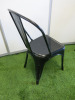 28 x Black Metal Bistro Chairs - 3
