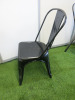 28 x Black Metal Bistro Chairs - 5