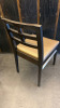 58 x Bourne Furniture Dark Wood Dining Tables with Textured Seat & Horizontal Slat Back. - 3