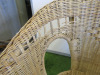6 x Wicker Chairs. NOTE: damage to chair as viewed/pictured. - 5