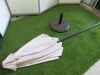 5 x Garden Company Umbrellas with 5 x Metal Bases, Size 190cm. - 8