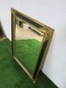 Gold & Black Framed Bevel Edged Mirror, Size H110 x W80cm. - 12