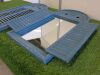 Pair of Pine Wood Shuttered Mirrors in Blue, Size 75 x 39cm. - 6