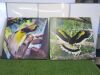 2 x Stretch Canvas Prints to Include: 1 x Bird of Paradise & 1 x Great Hornbull, Size 88 x 86cm. - 7