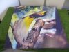 2 x Stretch Canvas Prints to Include: 1 x Bird of Paradise & 1 x Great Hornbull, Size 88 x 86cm. - 8