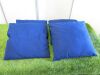 4 x Navy Blue Cushions, Size 45 x 45cm. - 4