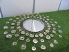 4 x Sunburst Style Wall Mirrors, Size 80cm. - 2