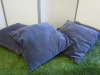 4 x Dark Blue Cushions, Size 60 x 60cm. - 2