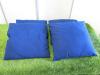 4 x Navy Blue Cushions, Size 45 x 45cm.
