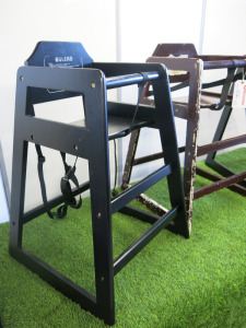 3 x Childrens Wooden High Chairs to Include: 2 x Bolero & 1 x Other.