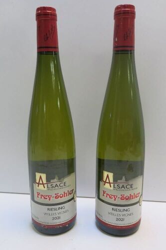 2 x Alsace Frey Sohler Riesling, 2021, 750ml.