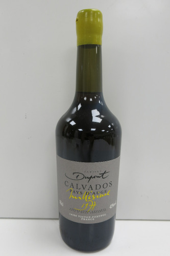 Famille Dupront Calvados Pays D'Auge Millesime, 1977, 700ml.