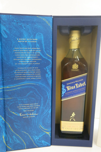 Johnnie Walker Blue Label Blended Scotch Whisky, 700ml, in Original Display Case.