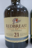 2 x Bottles of RedBreast Single Pot Still Irish Whisky to Include: 21 Years Old & 15 Years Olsd. - 2