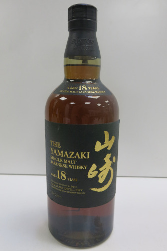 The Yamazaki Suntory Single Malt Japanese Whisky, 18 Years Old, 700ml.